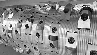 Schneidkronen, Rotormesser