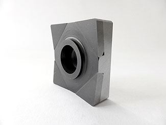 Schneidkrone 40 x 40 x 12 mm mit 4 Hartmetall-Schneidecken